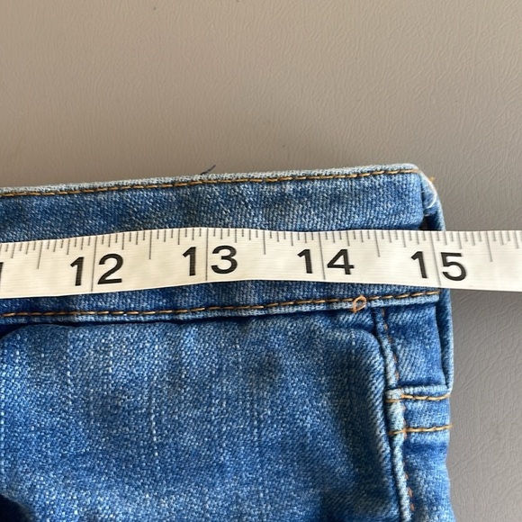 Free People Jeans Boot Cut Fringed Blue Sz. W29 - Picture 10 of 12